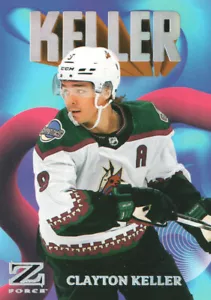 2023-24 Metal Universe Hockey Z-Force Rave #18OF50 Clayton Keller /399 - Bild 1 von 1