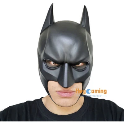 Halloween Cosplay Batman Full Mask With Cowl Adult The Dark Knight Rises Prop - Image 1 of 4