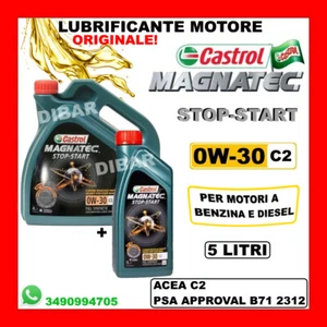 5LT CASTROL MAGNATEC START & STOP 0W30 C2 LATTA DA 4 LITRI + LATTINA DA 1 LITRO - Imagen 1 de 1