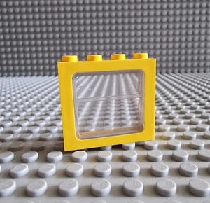 Lego Fenster Zug Train Eisenbahn Gelb Mit Glas 4033 4034 P11 - Bild 1 von 1