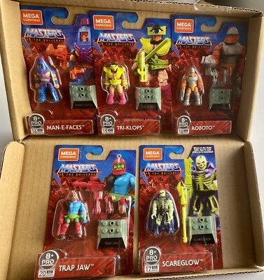 MEGA CONSTRUX Masters Of The Universe Heroes 5 PK Amazon Exclusive Set Sealed - Image 1 of 4