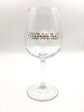 BLING Diamond Wine Glass handmade with Swarovski Crystal Bedazzled for Wedding