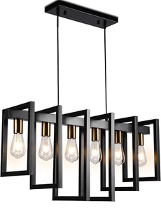 Modern Kitchen Island Light Pendant Chandelier 6-Light Ceiling Light Industrial - Picture 1 of 7