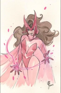 SCARLET WITCH & QUICKSILVER #1 - PEACH MOMOKO VIRGIN VARIANT MARVEL 2024 NM+ - Picture 1 of 4
