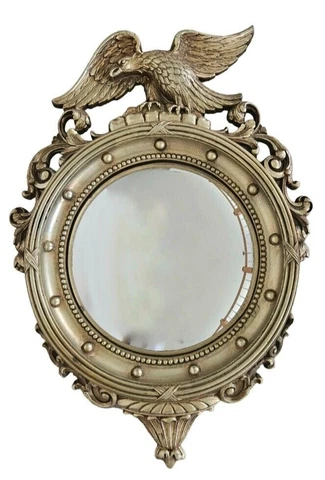 SYROCO American Eagle Convex Federal Bullseye Wall Mirror 4007 21" H 15" W 1960s Cover
