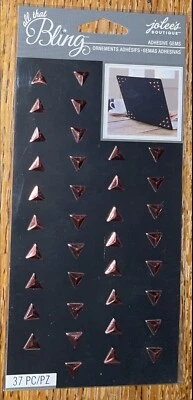 Jolees Bling Oro Rosa Tachuelas Triángulo Boda Hacer Tarjetas 3D Álbum de Recortes Pegatinas Foto 1 de 3