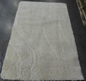 IVORY 4' X 6' Pressed Pile Rug Reduced Price 1172610117 SG151-1212-4 - Picture 1 of 4