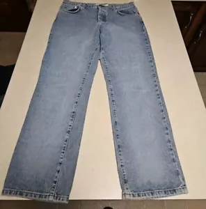Calvin Klein CK women's straight leg low rider Light Wash jeans size 13 32x30 - Picture 1 of 7