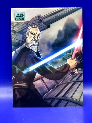 2024 Topps Chrome Star Wars Galaxy Art of The Sith Count Dooku Blue 178/199 - Image 1 of 2