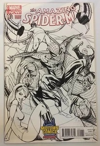 ¡INCREÍBLE SPIDERMAN VOL 3 1.1 MIDTOWN EXCLUSIVO ¡VARIANTE DE BOCETO J SCOTT CAMPBELL! - Imagen 1 de 4