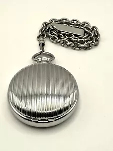 VTG Relic 46mm Quartz Pocket Watch New Battery - Picture 1 of 5