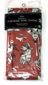 Disney Nightmare Before Christmas Orange Tablecloth Jack Skellington Zero Dog - Picture 1 of 24