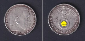 Moneta Germania 5 reichsmark 1939 Argento - Picture 1 of 1