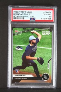BRENDAN McKAY 2020 Topps Now Road to Opening Day Rookie RC #464 PSA GEM MINT