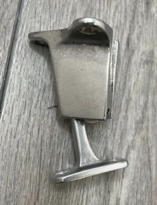Soporte/parada de puerta montada en la pared, cromo satinado - Imagen 1 de 9