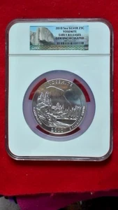 2010 -P Yosemite California 5 oz .999 Silver NGC Gem Unc. Early Release - Picture 1 of 7