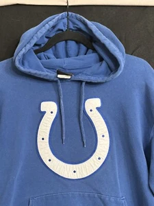 Indianapolis Colts NFL Heavy Apparel Men's L Blue Hoodie - Picture 1 of 11
