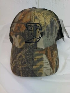 MOSSY OAK DRAKE UNIVERSITY BULLDOGS LOGO CAMO HAT CAP ADJUSTABLE NWT - Picture 1 of 6