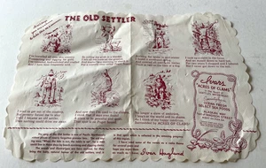 Tovaglietta vintage Ivar's Acres of Clams Pier 54 Seattle Olsons Settler anni 50 - Foto 1 di 4