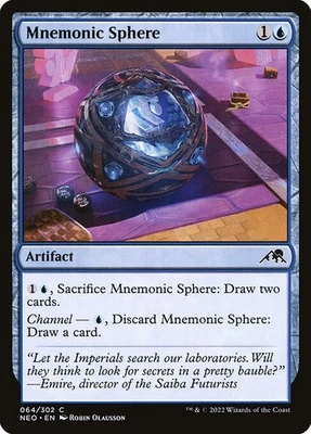 (4x FOIL) MNEMONIC SPHERE - Kamigawa: Neon Dynasty – MTG Magic Card - Image 1 of 4