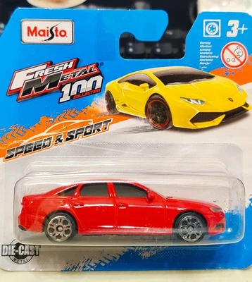 Maisto AUDI A6 ROJO 1/64 Diecast VELOCIDAD Y DEPORTE FRESH METAL COLECCIÓN 100 Foto 1 de 4