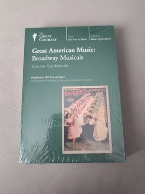 The Great Course: Great American Music: Broadway Musicals 4 DVD + Guidebook NEW! - Image 1 of 2