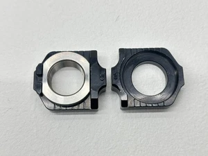 2018 KTM 450SXF WC Rear Wheel Axle Blocks Black Assembly Dirt Bike 450 SX-F - Picture 1 of 5