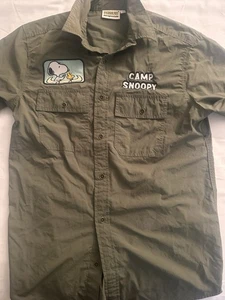 Camp Snoopy Aeropostale Size Xs  Button Up Camp Shirt - Picture 1 of 2