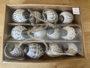 DELIZIOSA GHIRLANDA DI PIGNA NUOVA CON SCATOLA STILE INVECCHIATO E LUNGA 120 CM AUTUNNO NATALE - Foto 1 di 4