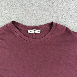 Camisa American Giant Para Hombre Mediana Borgoña Cuello Redondo EE. UU. Algodón Supima L/S - Imagen 1 de 8