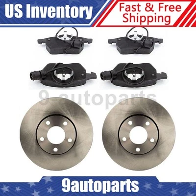 Juego de rotores de freno de disco delanteros + pastillas de freno para Audi A6 1995 1996 1997 Foto 1 de 4