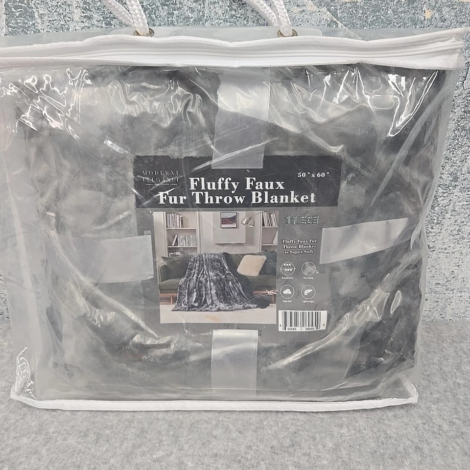 Современный шикарный пушистый искусственного меха плед супер мягкий дышащий 50 «x 60» - Изображение 1 из 4