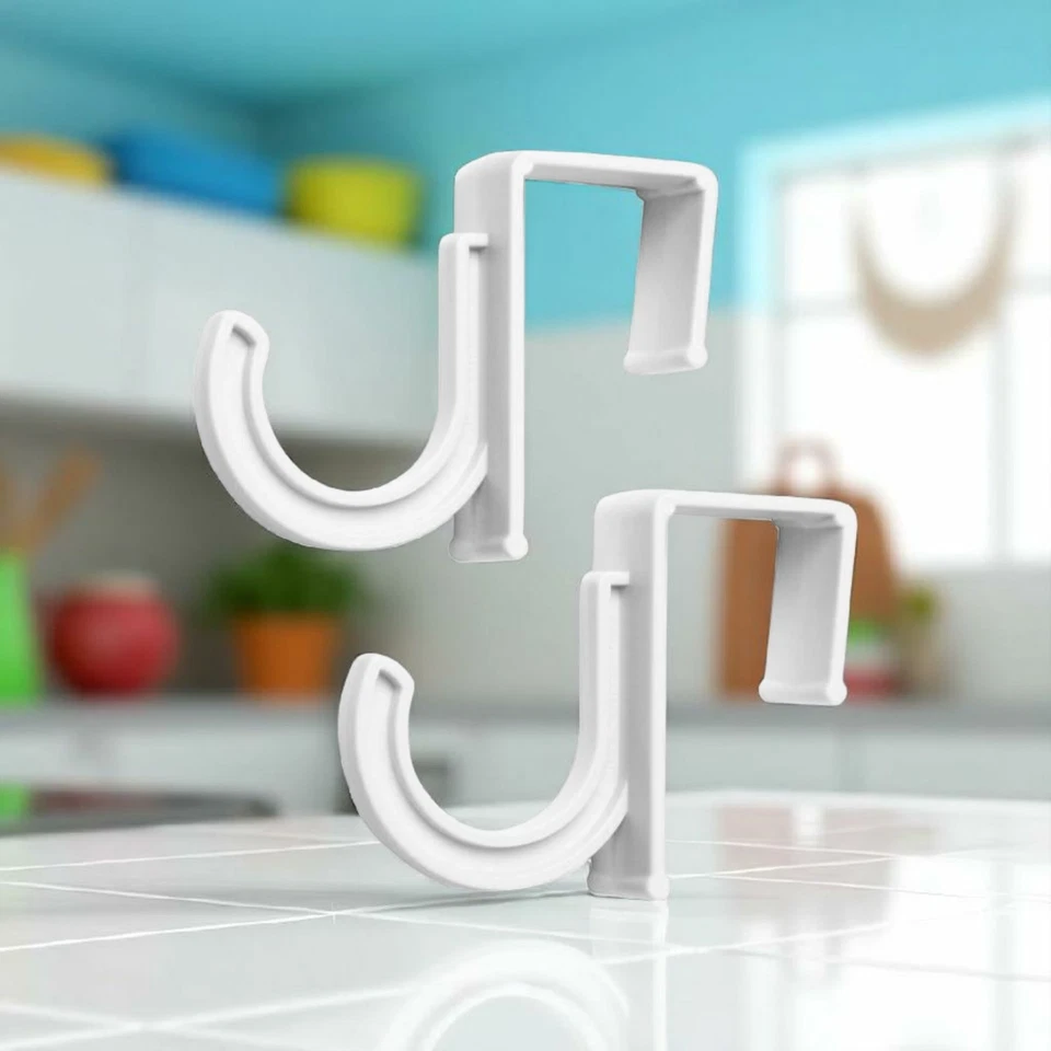 Whitmor 6387-2701 Ironing Board Hooks, White, Set of 2 - Image 1 of 1