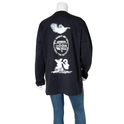 CAMISETA GRÁFICA MANGA LARGA Y-3 Talla S Negra 2025AW Modelo Otoño/Invierno Nueva Sin Usar Foto 1 de 4