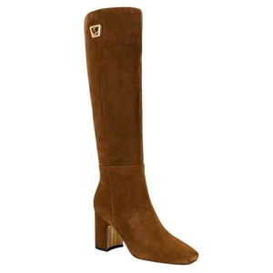 Sam Edelman Womens Faren Boots US 8.5 M EU 39 Brown Suede Knee High NIB - Picture 1 of 13