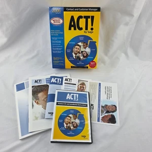 2006 ACT! by Sage Version 8 Complete Set For Contact And Customer Manager - Picture 1 of 13