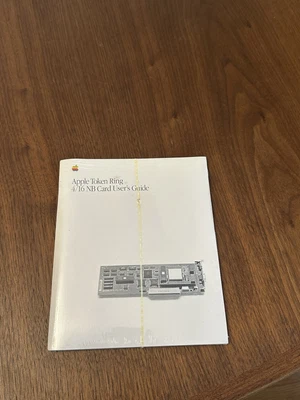 APPLE Token Ring 4/16 NB Tarjeta GUÍA DEL USUARIO 030-1635-A, NUEVO SELLADO Foto 1 de 3