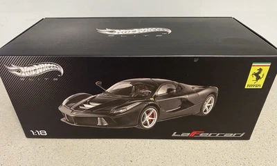 Литой под давлением суперкар LaFerrari Black Hot Wheels EliteM odel масштаб 1:18 - Изображение 1 из 4