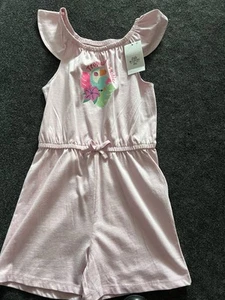 Brand New With Tags Girl Pink Playsuit 5/6 - Picture 1 of 1