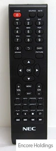 NEC Oem Replacement Tv Remote Control - Batteries Required 7601-31A062 - Picture 1 of 1