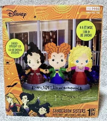 Decoración inflable de Halloween escena de hermanas Hocus Pocus de Disney - 6,5 pies Foto 1 de 4