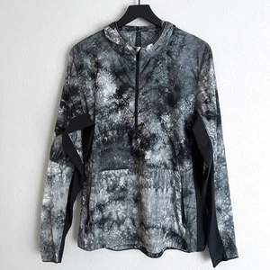 Lululemon Mens Lost In The Hustle Anorak Size M Grey Black - Picture 1 of 6