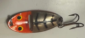 Acme Kamlooper Fishing Lure Trout-Vintage-1950-60s-Mainly Orange Black. 5cm W. - Picture 1 of 4