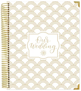Planificador y calendario de bodas bloom daily planners, vieiras doradas - Imagen 1 de 12