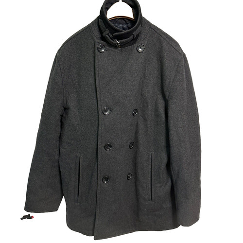 Cappotto uomo Michael Kors doppiopetto pea taglia small misto lana antracite