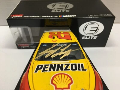 Joey Logano autografiado diecast 2020 #22 Pennzoil Kansas ganar 1/24 RCCA ELITE Foto 1 de 4