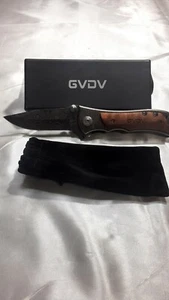 GVDV Pocket Folding Knife with 7Cr17 Stainless Steel, Tactical Knife for Camping - Picture 1 of 8