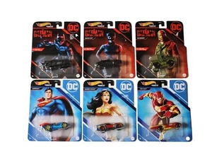 NEW 2022 Hot Wheels DC Comics (Complete 6 Car Set) Superheroes Batman, Superman - Picture 1 of 9