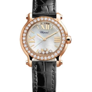 New Chopard Happy Sport 274189-5005 Ladies Diamond Watch !!! - Picture 1 of 1