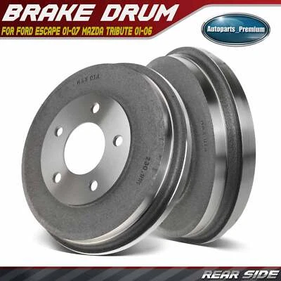 2 задних тормозных барабана для Ford Escape 01-07 Mazda Tribute 01-06 Mercury Mariner - Изображение 1 из 4